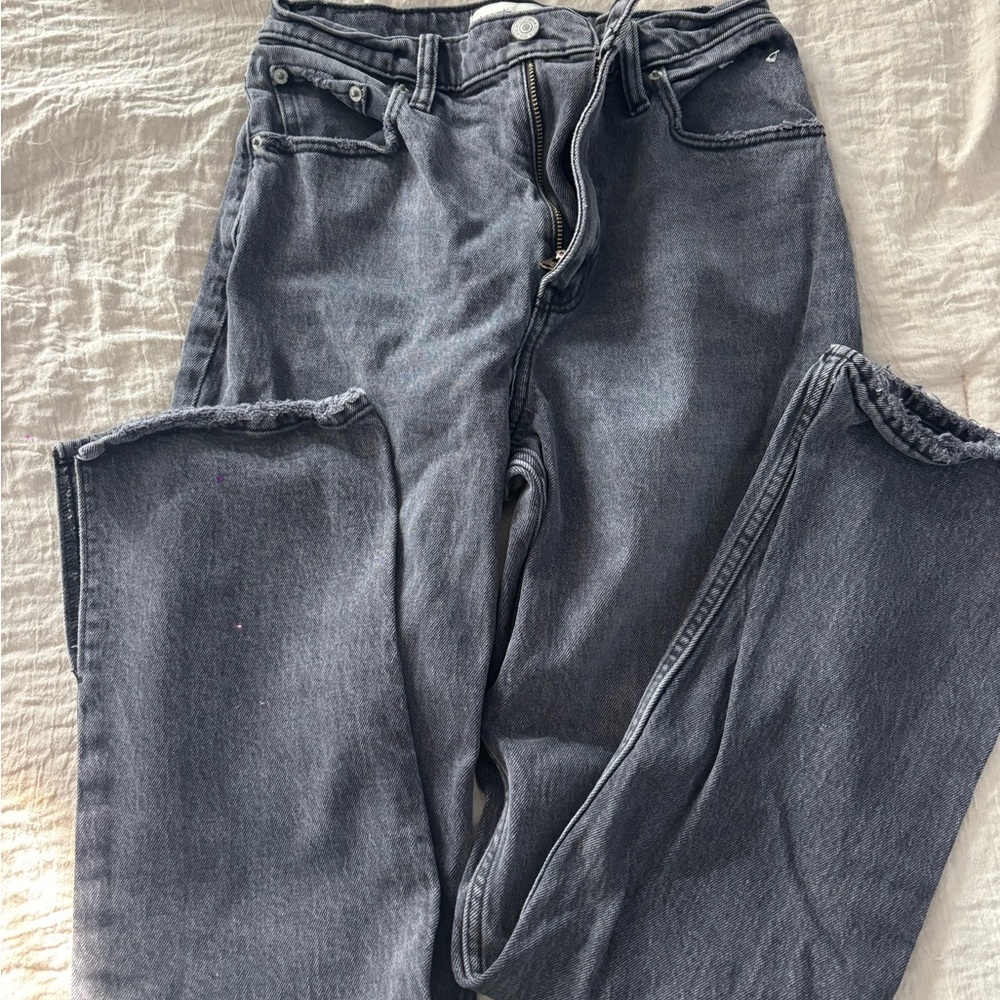 Abercrombie & Fitch Dark Gray Ultra High Rise Jeans